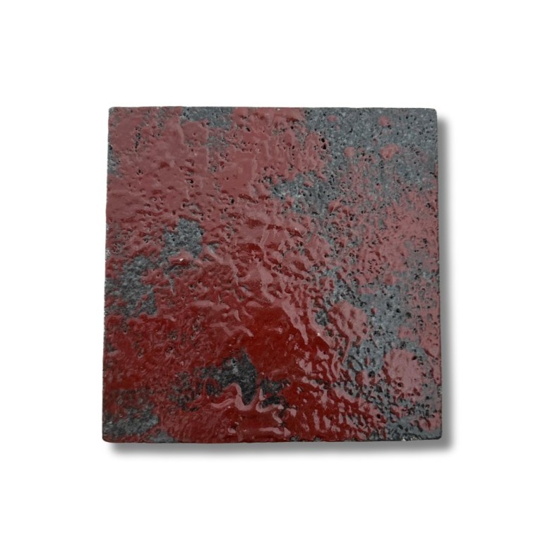 Red Volcanic Rock – Lava Rock showing natural rough-textured red volcanic stone, ideal for landscaping, wall cladding, and outdoor decorative features.